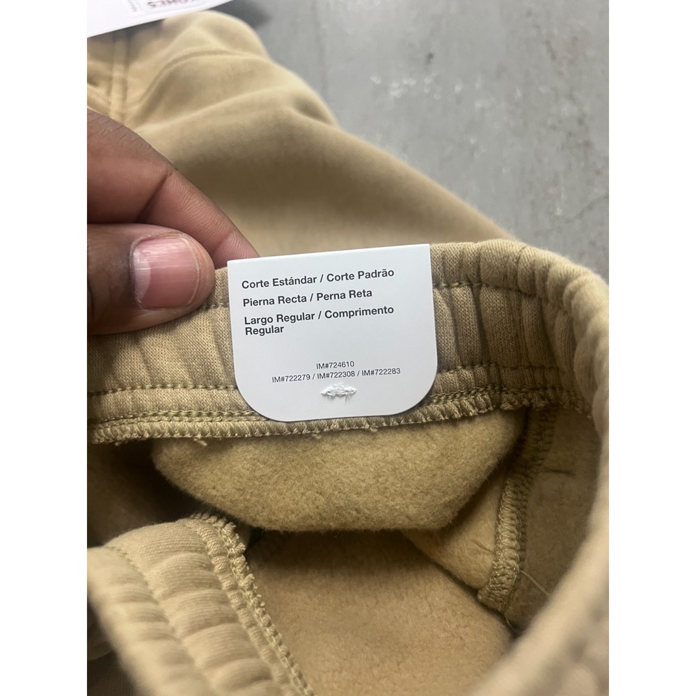 Nike Sweatpants Womens 2XL Beige Fleece Straight Leg Drawstring Activewear NWT - Picture 7 of 7